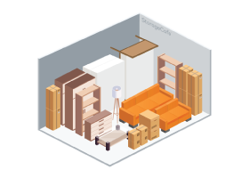 5x5 storage unit diagram